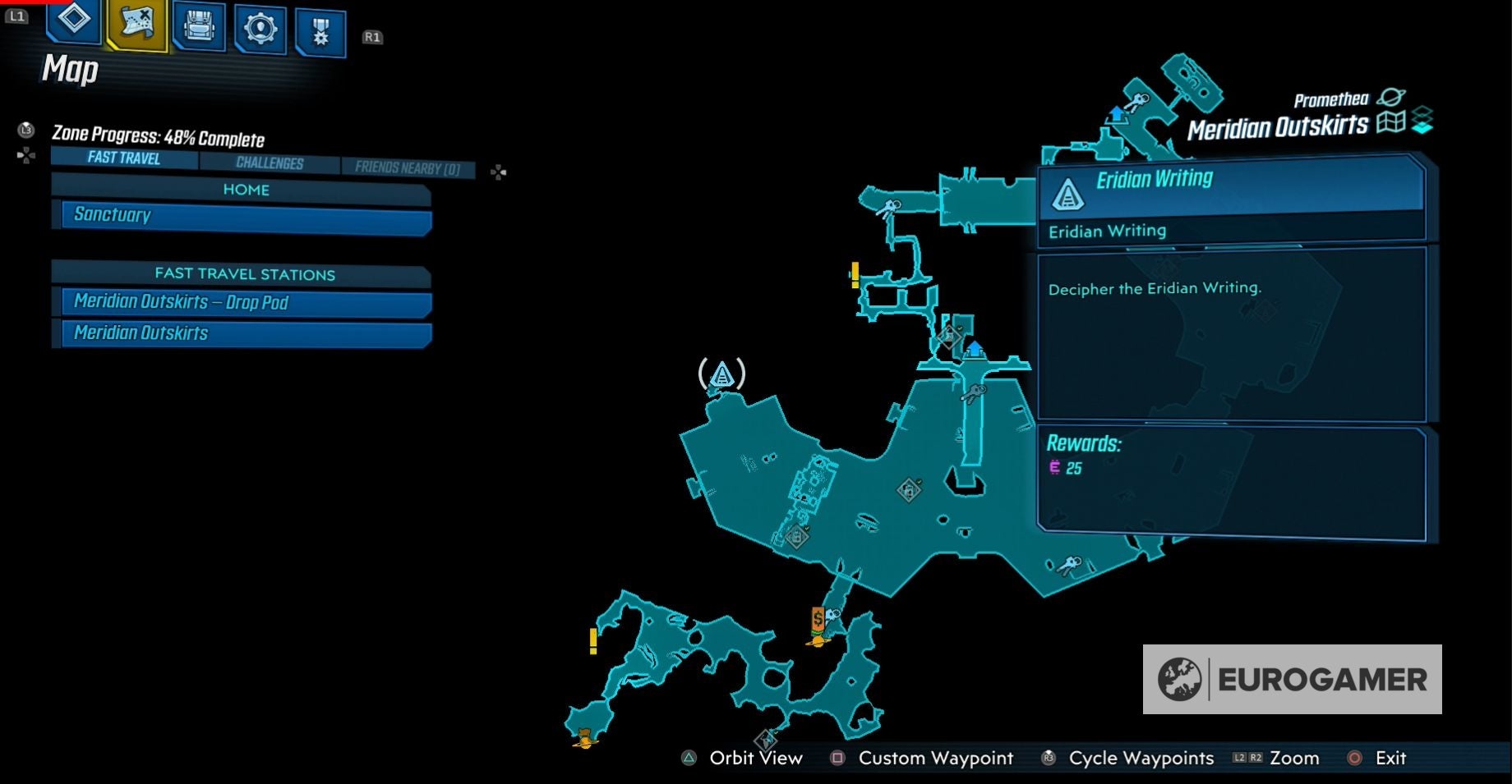 Borderlands 3 Eridian Writing locations explained